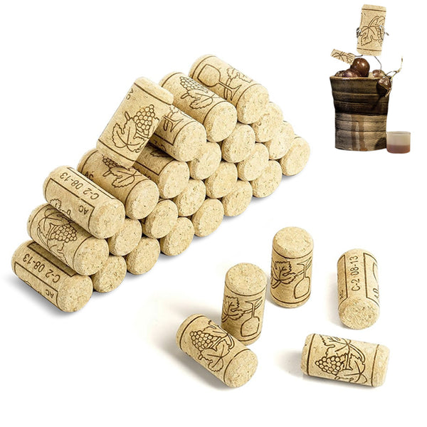 30Pcs Cork Stoppers Wine Bottle Lid Cap Stopper for Corking Wine Making Art DIY
