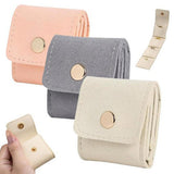 3-Pack Mini Travel Jewelry Organizer Pouches with Buckle – Portable Storage Bags