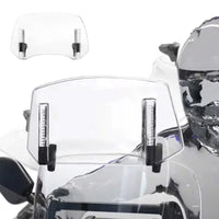 Universal Adjustable Motorcycle Windshield Extension – Clip-On Windscreen Deflector
