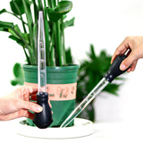 2Pcs Scale Rubber Bulb Flower Pot Tray Water Remover Suction Drainer Tool Clear