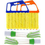 4Pcs Venetian Blind Cleaner Duster Tool with 7 Fingers