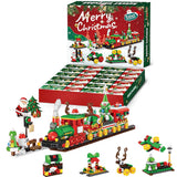 Advent Calendar Christmas Train Building Block Set – Holiday Countdown Toy