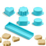 Cake Pop Maker Set with Tray and 5 Heart Square Cloud Oval Round Molds