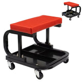 Mechanic Roller Stool with Divided Tool Tray for Home Garage Shop