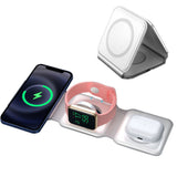 3-in-1 Foldable Magnetic Wireless Charging Base for iPhone Apple Watch & AirPods