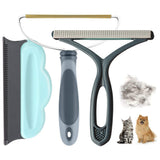 3Pcs Set Pet Hair Remover Fabric Hair Fur Shaver Cleaner Portable Carpet Scraper for Clothes Car Mats Couch Furniture