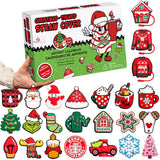 24 Days Christmas Advent Calendar Straw Caps Blind Box Countdown Calendar
