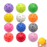 12 PCS TPE 26 Hole Training Balls High Visibility Indoor Outdoor