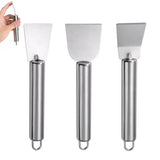 3 PCS Stainless Steel Ice Scraper Kit for Freezer Kitchen Grease Adhesive