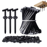 200-Piece Nylon Cable Tie Set with Buckles Universal Zip Ties for Car and Wire Bundling