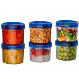 6PCS 500ml Food Storage Containers – Reusable Meal Prep Boxes Microwave & Freezer Safe