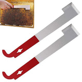 2PCS Stainless Steel Beekeeping Bee Hive Tools Hook Scraper J Shape Equipment Tool