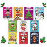 10Pcs Santa Snowman Christmas Coloring Books Holiday Gift for Boys Girls