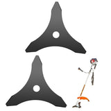 2 PCS 3 Tooth Lawn Mower Brush Cutter Blade with 25.4mm Center Hole