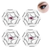 4 Sheets Eyeliner Stencil Quick Makeup Guide for Makeup