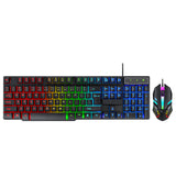 Gaming Keyboard and Mouse Set for PC Laptop Rainbow with RGB Backlight USB