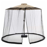 Universal Patio Umbrella Mosquito Net Easy Install Bug Screen for Outdoor