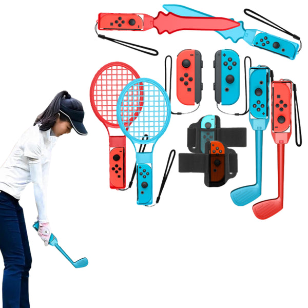 10-in-1 Switch Sports Accessories Bundle Family Switch Sports Kit for Switch