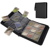 Portable 9-Pocket Trading Card Binder Holds 1080 Cards for Sports Game Cards