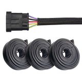 3 PCS PET Braided Cable Sleeving Expandable Wire Sheathing