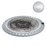 Shower Drain Hair Catcher Weighted Metal Silicone for Round Drains