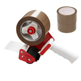 5cm Heavy Duty Packaging Tape Dispenser with Clear Tape 2 Rolls for Packing Shipping