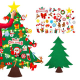 DIY Felt Christmas Tree Set – 41 Ornaments with LED String Lights for Kids