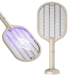 2 in 1 UV Light Mosquito Trap 3 Layer Grid USB Charging Electric Fly Swatter Bug