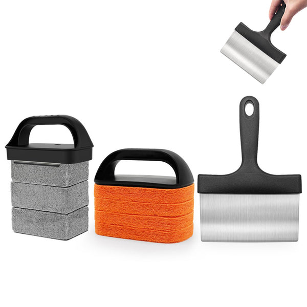 10 PCS Griddle Cleaning Kit For Blackstone Flat Top Grill Cleaning Kit Griddle Scraper for Home Use