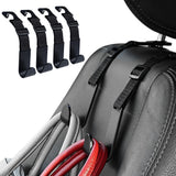 4Pcs Headrest Hooks for Car Adjustable Organizer Storage Hanger Holder for Purse Bags
