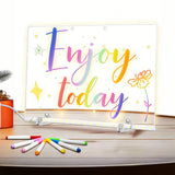 LED Glow Light Drawing Board Dry Erase Board