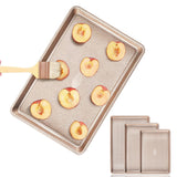 3 PCS Nonstick Carbon Steel Baking Pan Set in Champagne Gold