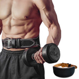 PU Leather Gym Waist Support Belt for Fitness Training and Back Support