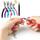 DIY Beading Jewelry Making Kit with Pliers Tweezers and Ring