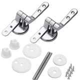 Toilet Seat Universal Hinges Replacement Kit  Fit with Toilet Lid Hinge Replacement Fittings