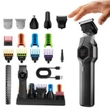 Men's Electric Beard Trimmer IPX7 Waterproof Cordless Grooming Kit