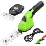 2 in 1 Green Cordless Garden Trimmer for Grass Edging and Pruning