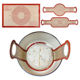 Silicone Baking Pastry Dough Mat Large Cookie Bread Rolling Mats for Kitchen