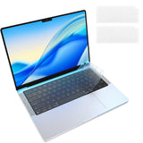 2Pcs Clear Silicone Keyboard Cover Compatible With MacBook Air Pro 13 14 15