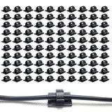 100 PCS Self Adhesive Cable Tie Clips for Desks and Walls