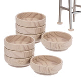 8 PCS Plastic Furniture Leg Cups with Felt Pads for Tables and Chairs