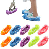 5 Pairs Mop Slipper Shoe Covers Floor Cleaning Foot Socks Washable Reusable