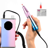 Nail Drill Professional Electric Nail File for Acrylic Gel Nails Polishing Removing