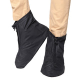 Reusable Rain Shoe Covers Bike Waterproof Zipper Overshoes Boots Gear Anti-Slip