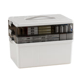 3-Tier Portable Medicine Storage Box Large Capacity First Aid Cabinet for Home