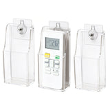 3 PCS TV Remote Control Holder Wall Mount Clear Acrylic Organizer Stand Box Storage