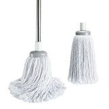 Stainless Steel Cotton Mop Set with Replacement Head for Home Floors