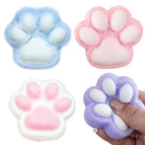 4Pcs Cat Paw Squishy Stress Relief Fidget Toys