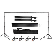 Heavy-Duty Adjustable Backdrop Stand Photo Studio Background Crossbar Kit for Weddings Parties