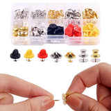 150 PCS Butterfly Clutch Tie Tacks Pin Back Replacement with Storage Box